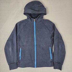 Lululemon Best Coast Hoodie Jacket Mens Medium Navy Blue Full Zip Mid Weight
